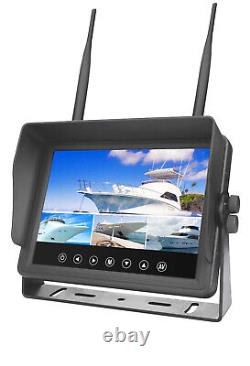 Reversing Rear View HD Wireless 7 Monitor 2.4GHZ For Truck Car IR Horse Float