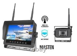 Reversing Rear View HD Wireless 7 Monitor 2.4GHZ For Truck Car IR Horse Float