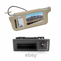 Sun Visor Rear View Mirror Monitor & Reverse Camera for For Skoda Octavia A7 5E