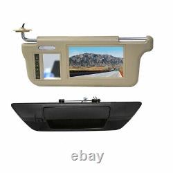 Sun Visor Rear View Mirror Monitor & Tailgate Reverse Camera for Toyota Hilux