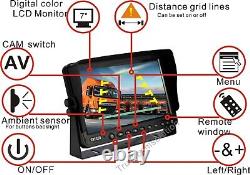 Super Clear Ahd 720p 7 Rear View Reverse Backup Camera System Truck Skid Steer