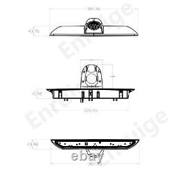 Twin Lens Brake Light Rear View Reversing Camera for Ford Transit + 7'' Monitor