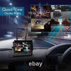 Waterproof Car Parking Rear View Reverse Safety Vehicle Monitor System WithQuad Vi