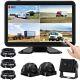 Wired Backup Camera System With 10.1 Touch Monitor, 3 Hd 1080p Rear View& Si