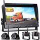 Wireless 10'' Monitor Car Rear View Backup Camera Reverse System Kit Waterproof