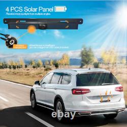 Wireless 5 Rear View Monitor Solar License Plate Reverse Backup Camera For Car