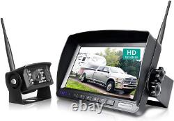 Wireless Backup Camera System Kit 7'' Monitor Reverse Rear View Camera W01