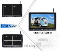 Wireless Backup Camera System Kit 7'' Monitor Reverse Rear View Camera W01