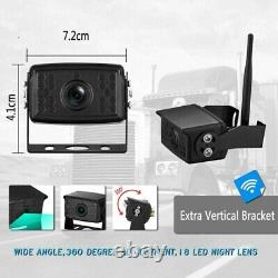 Wireless Car Backup Reverse Camera 7 Monitor Rear View Kit For RV Truck Trailer