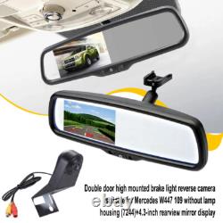 Wireless Car Reversing Backup Camera 4.3' Vehicle Rear View Monitor For Mercedes