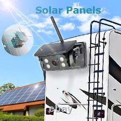 Wireless Solar Magnetic 1080p Backup Camera For Car Trailer RV Reverse/Rear View